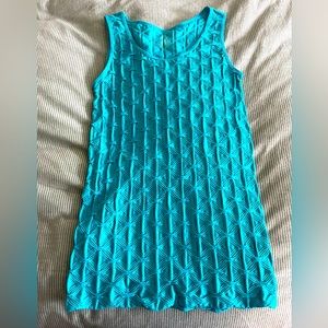 Underneath brand turquoise stretchy tank top